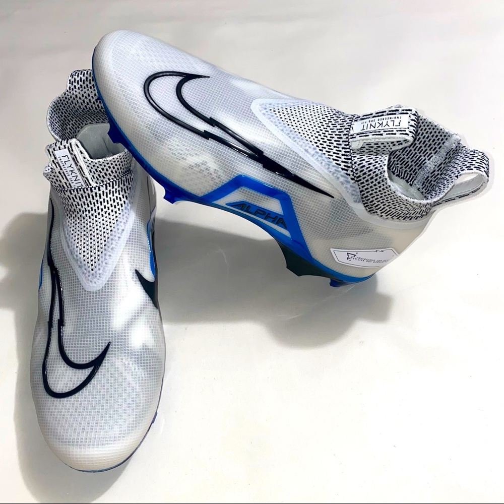 Nike Alpha Menace Elite 3 Men's Size 9 Football Cleats Ghost Laces CT6648-101